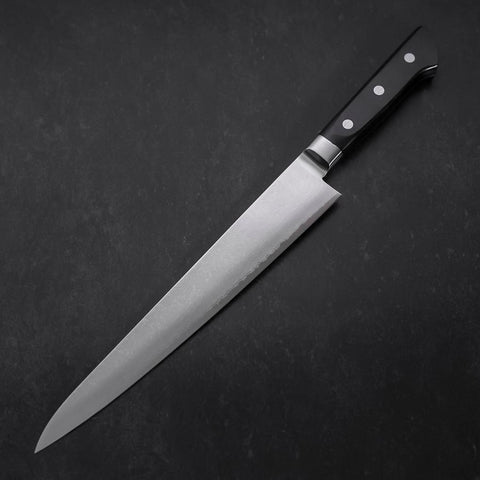 Sujihiki VG-5 Damascus Black Western Handle 235mm (9.3”)-[Musashi]-[Japanese-Kitchen-Knives]
