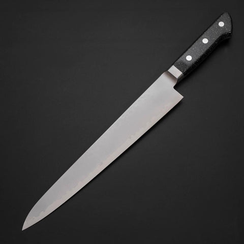 Sujihiki VG-5 Tsuchime Western Black Marble Handle 240mm (9.4”)-[Musashi]-[Japanese-Kitchen-Knives]