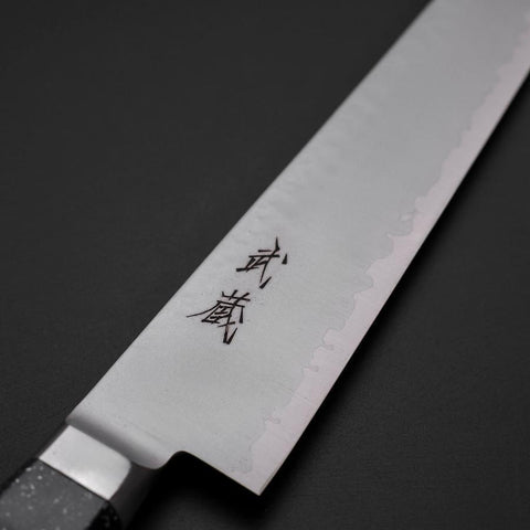 Sujihiki VG-5 Tsuchime Western Black Marble Handle 240mm (9.4”)-[Musashi]-[Japanese-Kitchen-Knives]