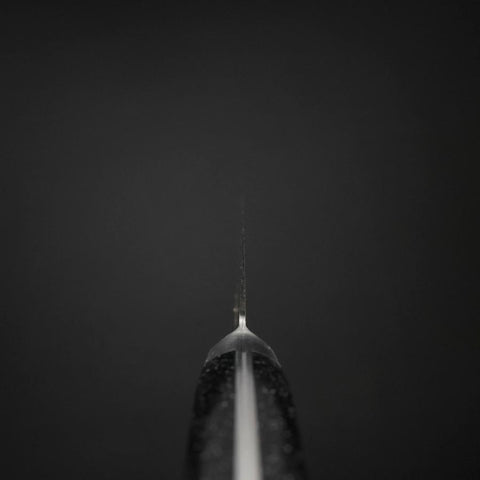 Sujihiki VG-5 Tsuchime Western Black Marble Handle 240mm-[Musashi]-[Japanese-Kitchen-Knives]