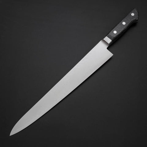 Sujihiki VG-5 Tsuchime Western Black Marble Handle 270mm (10.6”)-[Musashi]-[Japanese-Kitchen-Knives]