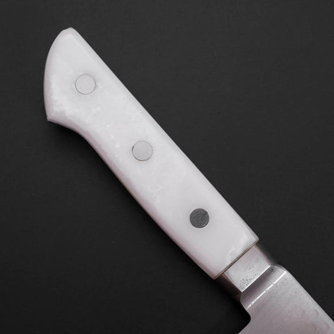 Sujihiki VG-5 Tsuchime Western White Marble Handle 240mm (9.4”)-[Musashi]-[Japanese-Kitchen-Knives]