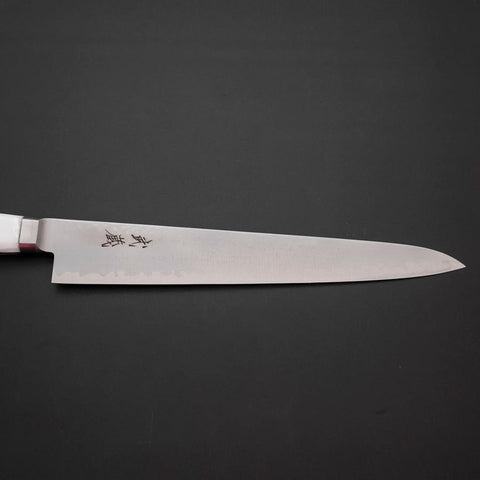 Sujihiki VG-5 Tsuchime Western White Marble Handle 240mm-[Musashi]-[Japanese-Kitchen-Knives]