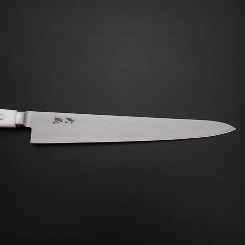 Sujihiki VG-5 Tsuchime Western White Marble Handle 270mm (10.6”)-[Musashi]-[Japanese-Kitchen-Knives]