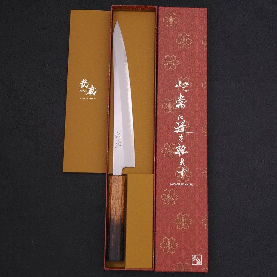 筋引き 白紙1号 霞 焼漆柄 240mm – MUSASHI