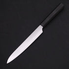 Sujihiki White Steel #2 Super Polished Buffalo Ebony Handle 170mm (6.7”)-[Musashi]-[Japanese-Kitchen-Knives]