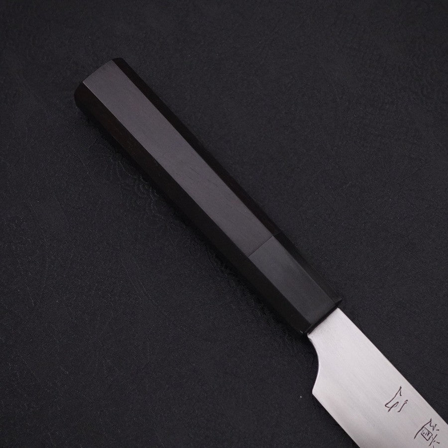 Sujihiki White Steel #2 Super Polished Buffalo Ebony Handle 170mm