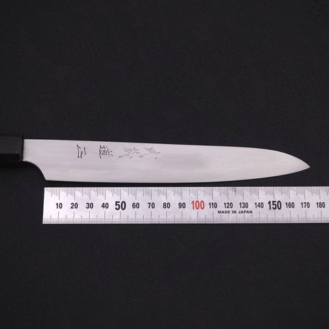 Sujihiki White Steel #2 Super Polished Buffalo Ebony Handle 170mm (6.7”)-[Musashi]-[Japanese-Kitchen-Knives]