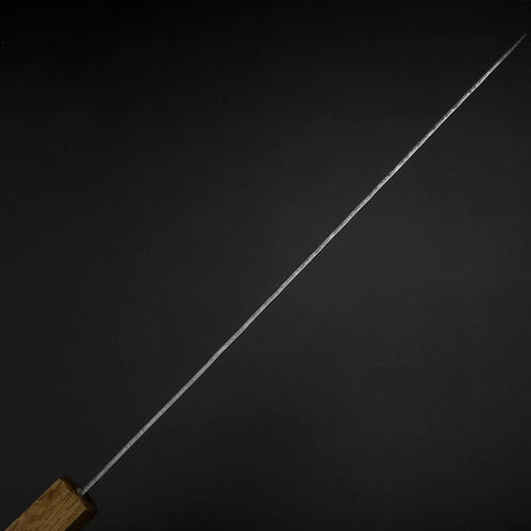 Sujihiki White Steel #2 Tsuchime Yaki Urushi Handle 240mm (9.4”)-[Musashi]-[Japanese-Kitchen-Knives]