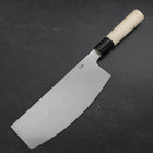 Sushikiri White Steel #2 Hon-Kasumi Buffalo Magnolia Handle 240mm (9.4”)-[Musashi]-[Japanese-Kitchen-Knives]