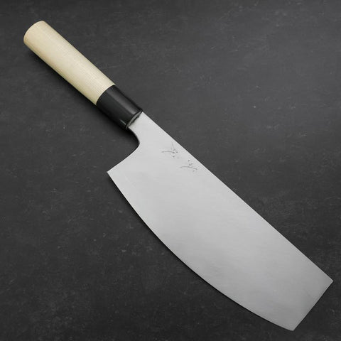 Sushikiri White Steel #2 Hon-Kasumi Buffalo Magnolia Handle 240mm (9.4”)-[Musashi]-[Japanese-Kitchen-Knives]