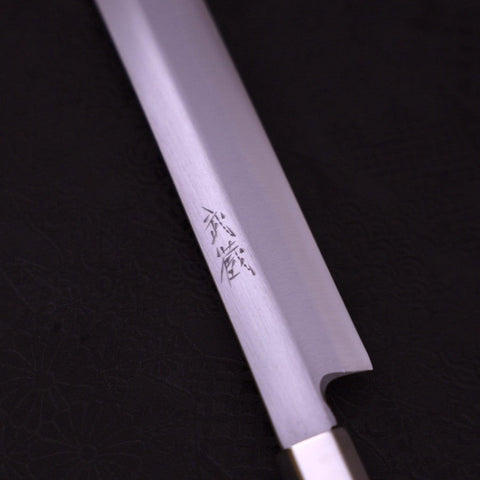 Takohiki White Steel #1 Walnut Handle 300mm (11.8”)-[Musashi]-[Japanese-Kitchen-Knives]