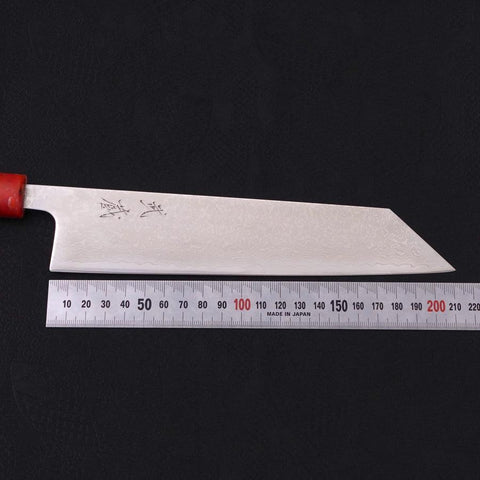 Tsushima Knife Kiritsuke VG-10 Damascus Ocean Red Handle 210mm (8.3”)-[Musashi]-[Japanese-Kitchen-Knives]
