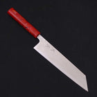 Tsushima Knife Kiritsuke VG-10 Damascus Ocean Red Handle 210mm (8.3”)-[Musashi]-[Japanese-Kitchen-Knives]