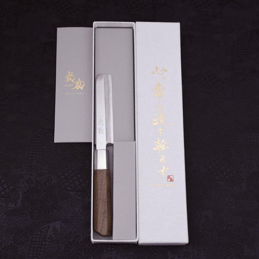 鰻包丁 銀紙3号 クルミ柄 105mm – MUSASHI