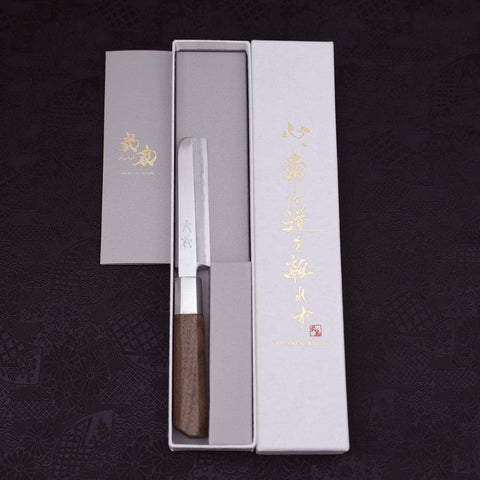 Unagi Silver Steel #3 Walnut Handle 105mm (4.1”)-[Musashi]-[Japanese-Kitchen-Knives]