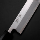 Unagisaki (Edo) Blue Steel #1 Hon-Kasumi Buffalo Ebony Handle 150mm (5.9”)-[Musashi]-[Japanese-Kitchen-Knives]