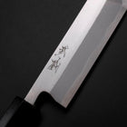 Unagisaki (Edo) Blue Steel #1 Hon-Kasumi Buffalo Ebony Handle 150mm-[Musashi]-[Japanese-Kitchen-Knives]