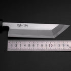 Unagisaki (Edo) Blue Steel #1 Hon-Kasumi Buffalo Ebony Handle 150mm-[Musashi]-[Japanese-Kitchen-Knives]