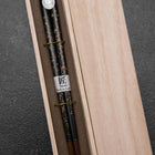 Urushi Gasumi Lacquered Wooden Chopsticks 230mm Black with Paulownia Wooden Box-[Musashi]-[Japanese-Kitchen-Knives]