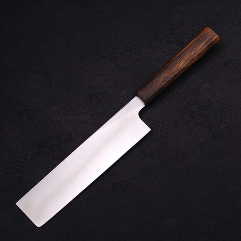 Usuba(Kanto) Blue Steel #2 Kasumi Sumi Urushi Handle 210mm (8.3”)-[Musashi]-[Japanese-Kitchen-Knives]