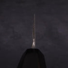 Usuba(Kanto) Blue Steel #2 Suminagashi Buffalo Ebony Handle 180mm (7”)-[Musashi]-[Japanese-Kitchen-Knives]