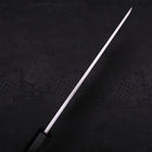 Usuba(Kanto) Blue Steel #2 Suminagashi Buffalo Ebony Handle 180mm (7”)-[Musashi]-[Japanese-Kitchen-Knives]