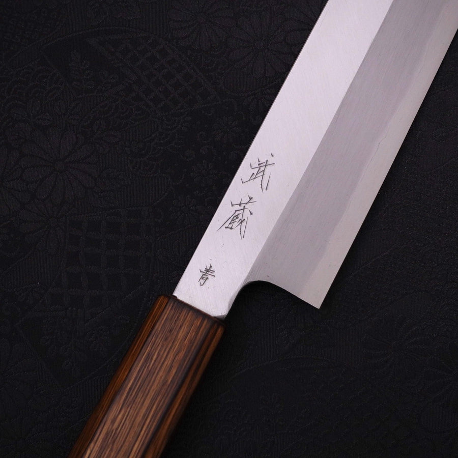 Usuba(Kanto) Blue steel #2 Kasumi Sumi Urushi Handle 165mm-Blue steel #2-Kasumi-Japanese Handle-[Musashi]-[Japanese-Kitchen-Knives]