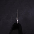 Usuba(Kanto) Honyaki Silver Steel #3 Mirror Finish Buffalo Ebony Handle 180mm (7”)-[Musashi]-[Japanese-Kitchen-Knives]