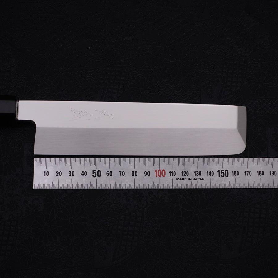 薄刃(関東) 銀三本焼 鏡面 黒檀水牛柄 180mm – MUSASHI