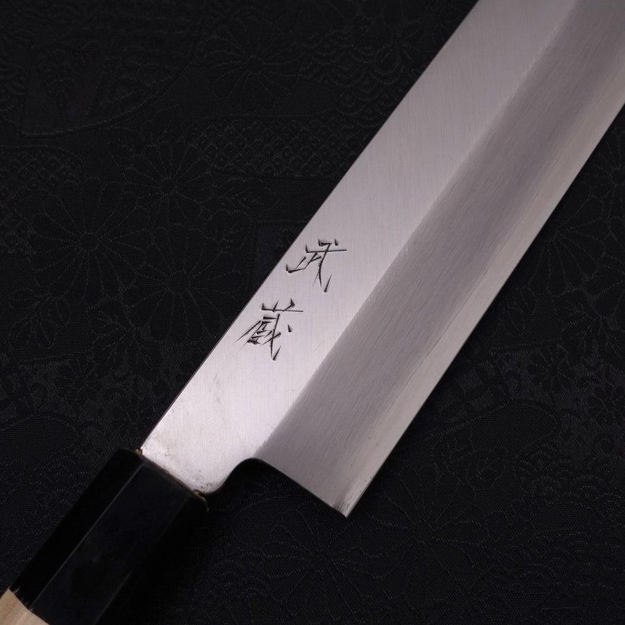 Usuba(Kanto) Molybdenum Polished Buffalo Magnolia Handle 165mm-Molybdenum-Polished-Japanese Handle-[Musashi]-[Japanese-Kitchen-Knives]
