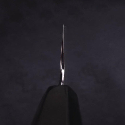 Usuba(Kanto) White Steel #2 Kasumi Chokin Phoenix-Sakura Buffalo Ebony Handle 180mm (7”)-[Musashi]-[Japanese-Kitchen-Knives]