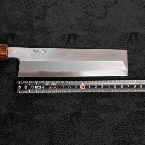 Usuba(Kanto) White Steel #2 Kasumi Sumi Urushi Handle 180mm (7”)-[Musashi]-[Japanese-Kitchen-Knives]