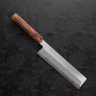 Usuba(Kanto) White Steel #2 Kasumi Sumi Urushi Handle 180mm (7”)-[Musashi]-[Japanese-Kitchen-Knives]