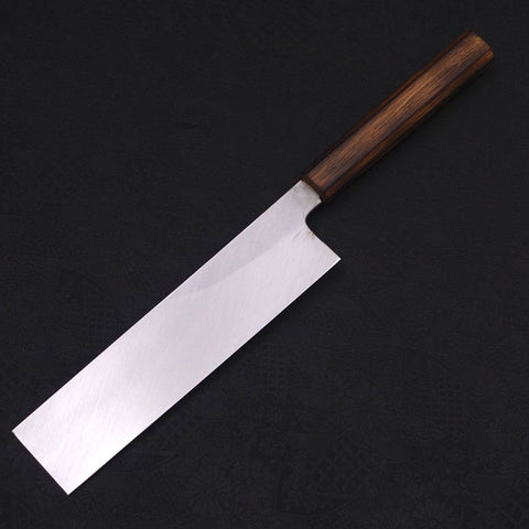 Usuba(Kanto) White Steel #2 Kasumi Sumi Urushi Handle 210mm (8.3”)-[Musashi]-[Japanese-Kitchen-Knives]