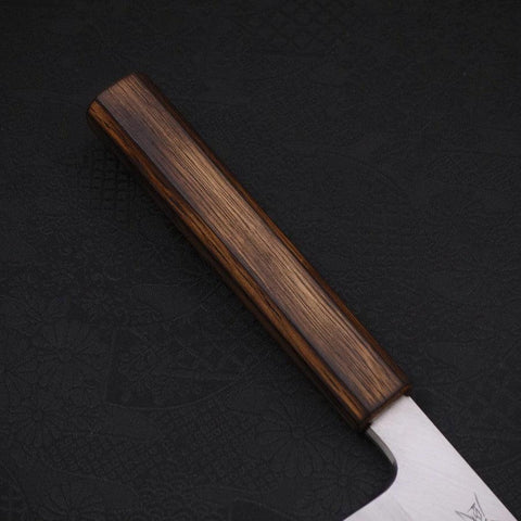 Usuba(Kanto) White Steel #2 Kasumi Sumi Urushi Handle 210mm (8.3”)-[Musashi]-[Japanese-Kitchen-Knives]