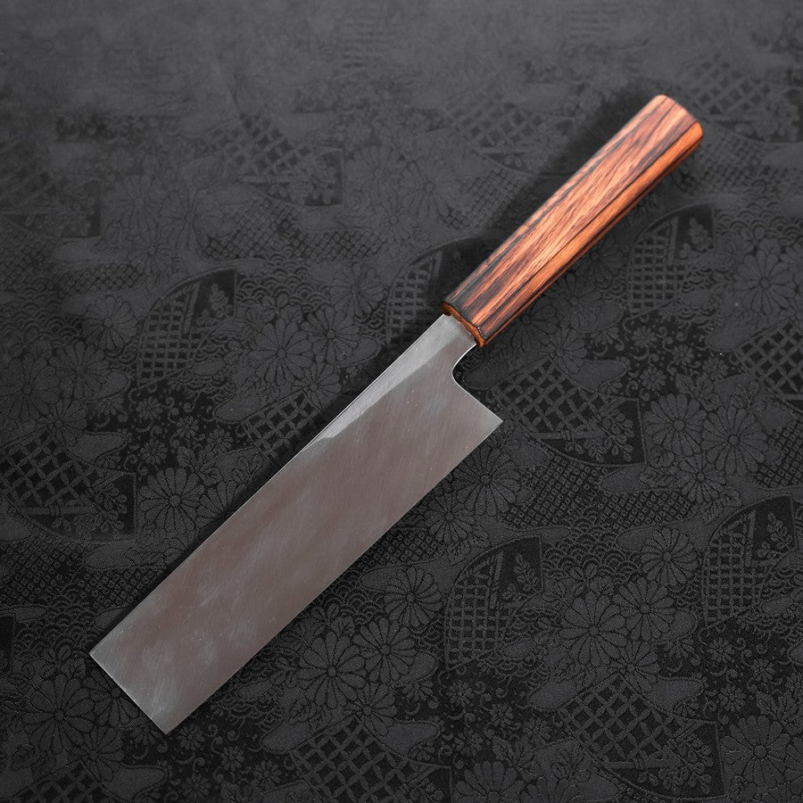 薄刃(関東) 片刃 白紙2号 霞 墨漆柄 180mm – MUSASHI