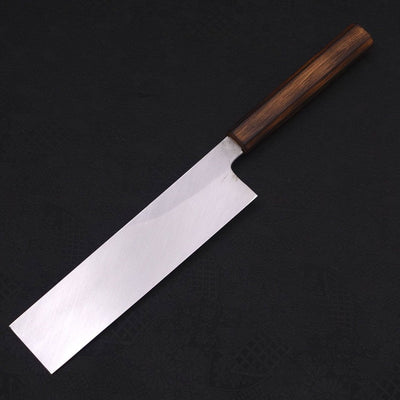 Usuba(Kanto) White steel #2 Kasumi Sumi Urushi Handle 210mm-White steel #2-Kasumi-Japanese Handle-[Musashi]-[Japanese-Kitchen-Knives]