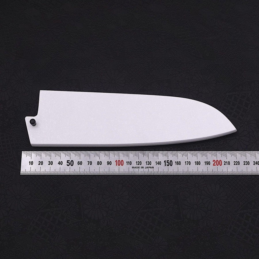 White Ishime Saya Sheath for Santoku Knife with Pin, 165/180mm MUSASHI