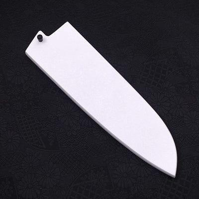 White Ishime Saya Sheath for Santoku Knife with Pin, 165/180mm-[Musashi]-[Japanese-Kitchen-Knives]