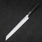 Yanagi Kiritsuke Blue Steel #1 Kasumi Buffalo Ebony Handle 270mm With Sheath (10.6”)-[Musashi]-[Japanese-Kitchen-Knives]