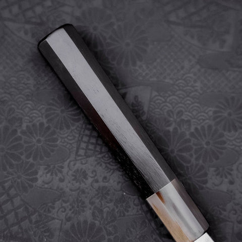 Yanagi Kiritsuke Blue Steel #1 Kasumi Buffalo Ebony Handle 270mm With Sheath (10.6”)-[Musashi]-[Japanese-Kitchen-Knives]