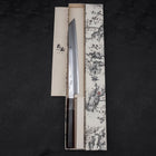 Yanagi Kiritsuke Blue Steel #1 Kasumi Buffalo Ebony Handle 270mm With Sheath (10.6”)-[Musashi]-[Japanese-Kitchen-Knives]