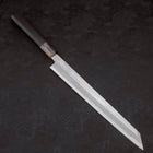 Yanagi Kiritsuke Blue Steel #1 Kasumi Buffalo Ebony Handle 270mm With Sheath (10.6”)-[Musashi]-[Japanese-Kitchen-Knives]