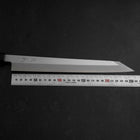 Yanagi Kiritsuke Blue Steel #1 Suminagashi Buffalo Ebony Handle With Sheath 270mm (10.6”)-[Musashi]-[Japanese-Kitchen-Knives]