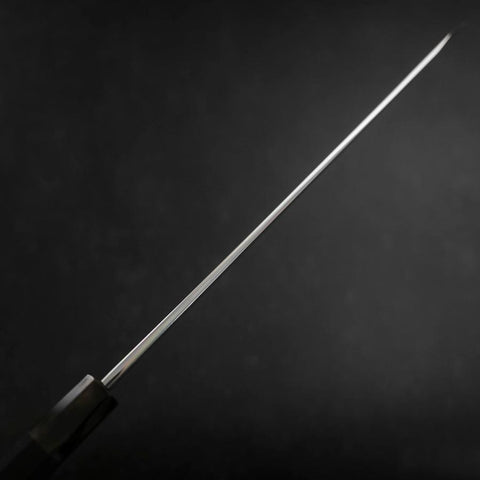 Yanagi Kiritsuke Blue Steel #1 Suminagashi Buffalo Ebony Handle With Sheath 300mm (11.8”)-[Musashi]-[Japanese-Kitchen-Knives]