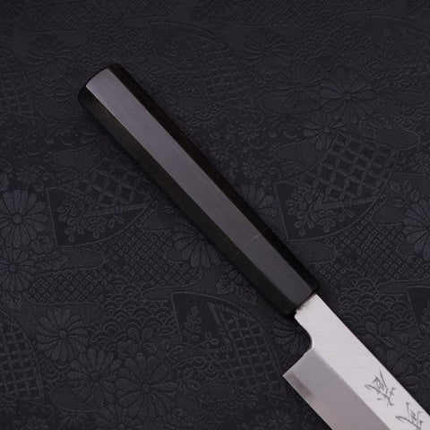 Yanagi Kiritsuke Blue Steel #2 Kasumi Buffalo Ebony Handle 240mm (9.4”)-[Musashi]-[Japanese-Kitchen-Knives]