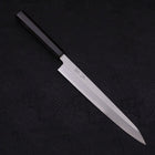 Yanagi Kiritsuke Blue Steel #2 Kasumi Buffalo Ebony Handle 240mm (9.4”)-[Musashi]-[Japanese-Kitchen-Knives]