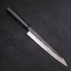 Yanagi Kiritsuke Blue Steel #2 Kurouchi Buffalo Ebony Handle 240mm (9.4”)-[Musashi]-[Japanese-Kitchen-Knives]