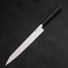 Yanagi Kiritsuke Blue Steel #2 Kurouchi Buffalo Ebony Handle 270mm (10.6”)-[Musashi]-[Japanese-Kitchen-Knives]